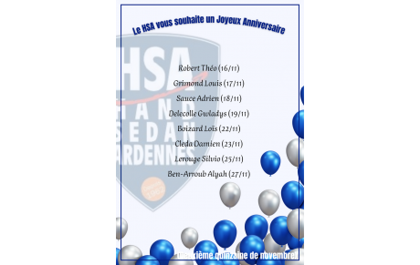 Joyeux Anniversaire !!